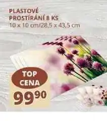 Flop Plastové prostírání 8 ks 10 x 10 cm/28,5 x 43,5 cm nabídka