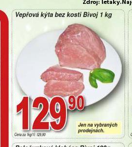Hruška Vepřová kýta bez kosti nabídka