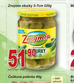 Hruška Znojmia okurky 5-7 cm nabídka