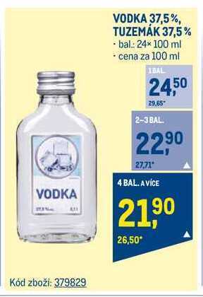 Makro Vodka 37,5% / tuzemák 37,5% 100 ml nabídka