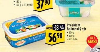 Albert Président balkánský sýr nabídka