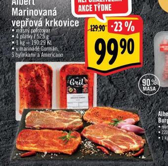 Albert Marinovaná vepřová krkovice nabídka