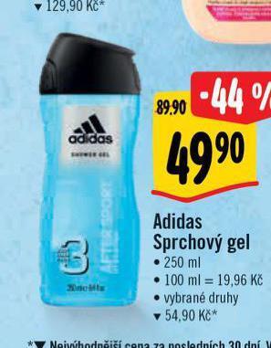 Albert Adidas sprchový gel nabídka