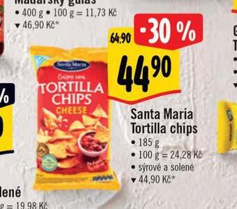 Albert Santa maria torilla chips nabídka