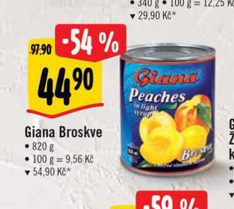 Albert Giana broskve nabídka