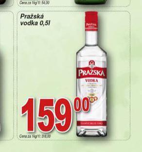 Hruška Pražská vodka nabídka