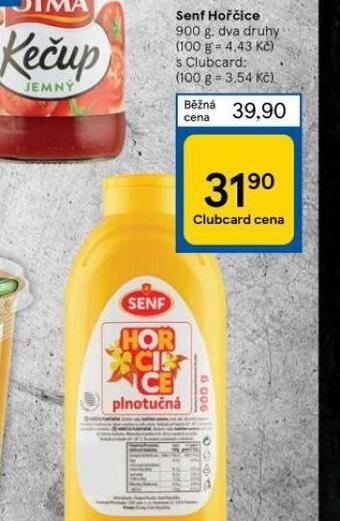 Tesco Senf hořčice nabídka