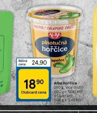 Tesco Alba hořčice nabídka