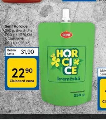 Tesco Senf hořčice nabídka