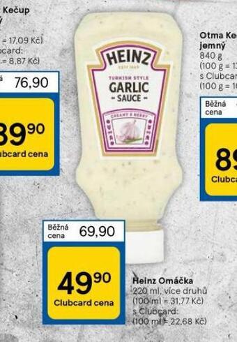 Tesco Heinz omáčka nabídka