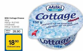 Tesco Milki cottage cheese nabídka
