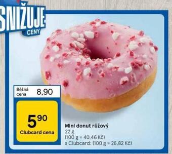 Tesco Mini donut růžový nabídka