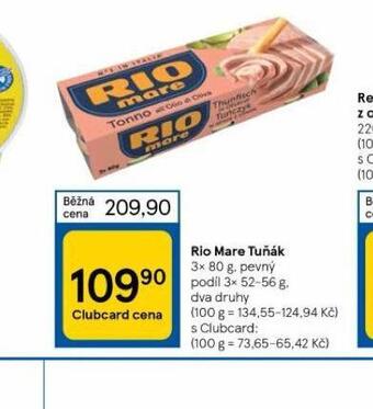 Tesco Rio mare tuňák nabídka