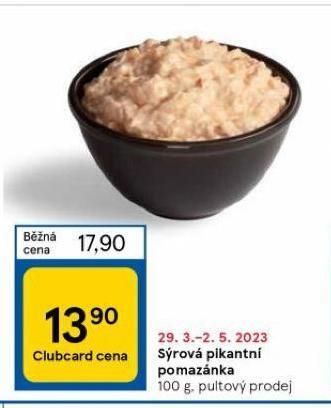 Sýrová pikantní pomazánka