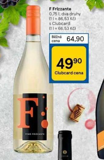 Tesco F frizzante nabídka