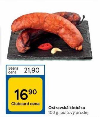 Tesco Ostravská klobása nabídka