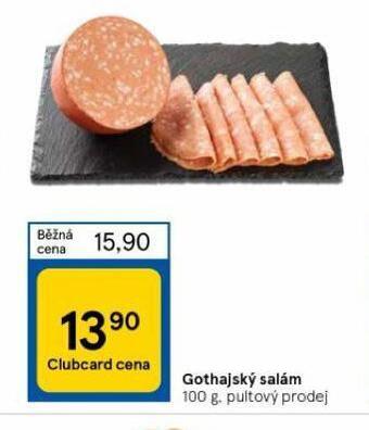 Tesco Gothajský salám nabídka