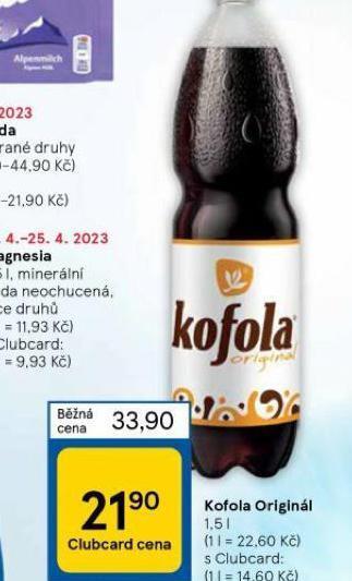 Tesco Kofola nabídka