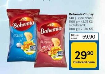 Tesco Bohemia chipsy nabídka