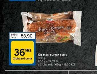 Tesco Olz maxi burger bulky nabídka
