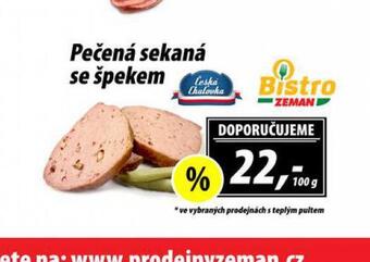 ZEMAN Pečená sekaná se špekem nabídka