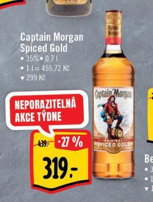 Albert Captain morgan spiced gold nabídka