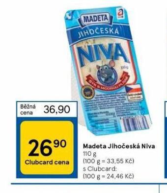 Tesco Madeta jihočeská niva nabídka