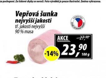 ZEMAN Vepřová šunka nejvyšší jakosti nabídka