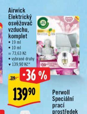 Albert Airwick elektrický osvěžovač vzduchu nabídka