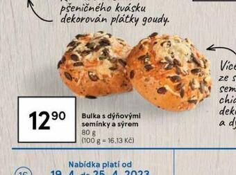 Tesco Bulka s dýňovými semínky a sýrem nabídka
