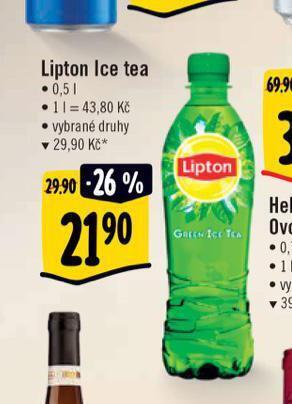 Albert Lipton ice tea nabídka