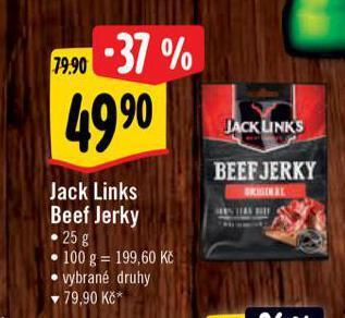 Albert Jack links beef jerky nabídka
