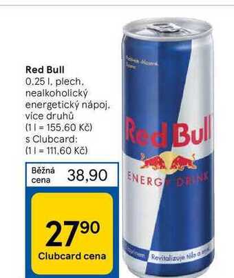 Tesco Red bull 0.25 1 nabídka