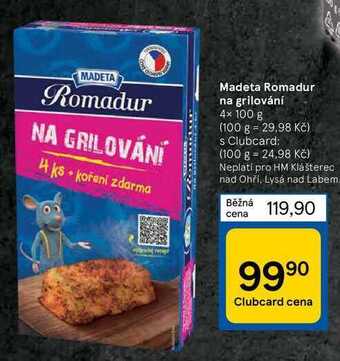Tesco Madeta romadur na grilování 4 x 100 g nabídka