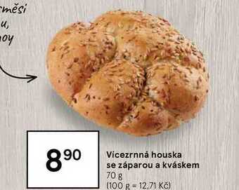 Tesco Vícezrnná houska se záparou a kváskem 70 g nabídka