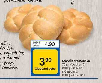 Tesco Staročeská houska 70 g nabídka