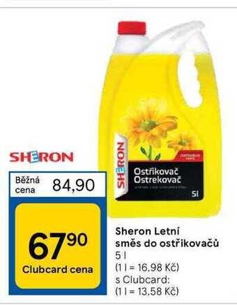 Tesco Sheron letní směs do ostřikovačů nabídka