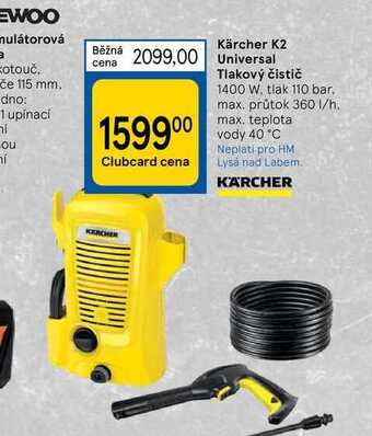 Tesco Kärcher k2 universal tlakový čistič nabídka