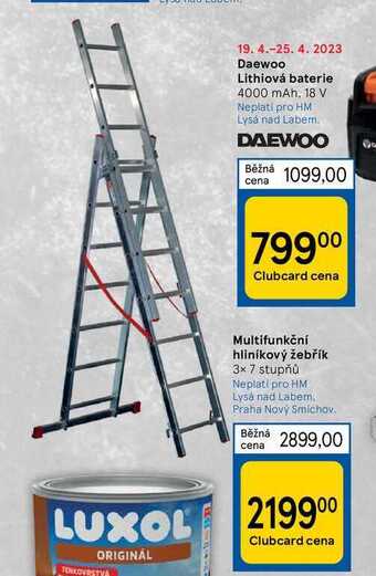 Tesco Multifunkční hliníkový žebřík nabídka