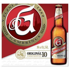 Terno Gambrinus originál 10 pivo výčepní světlé 8 x 0,5l nabídka