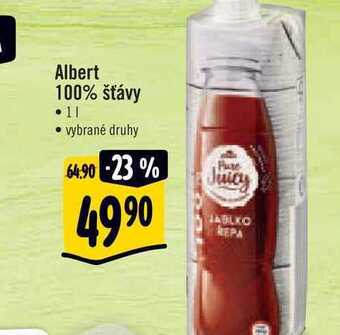 Albert Albert 100% šťávy 1 l nabídka