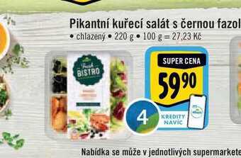 Albert Pikantní kuřecí salát s černou fazolí 220 g nabídka