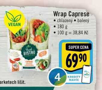 Albert Wrap caprese 180 g nabídka