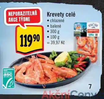 Albert Krevety celé chlazené  300 g nabídka