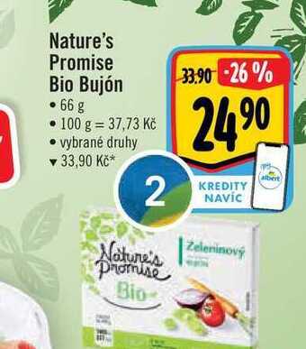 Albert Nature's promise bio bujón 66 g nabídka
