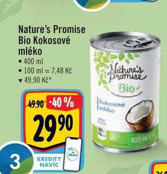 Albert Nature's promise bio kokosové mléko • 400 ml nabídka