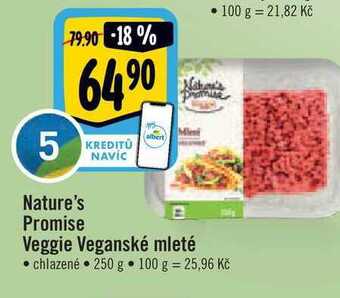 Albert Nature's promise veggie veganské mleté 250 g nabídka