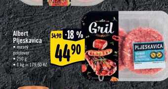 Albert Albert pljeskavica 250 g nabídka