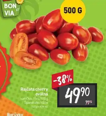 Billa Rajčata cherry oválná vanička, 1 ks, 500 g nabídka