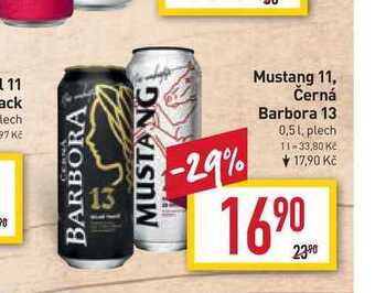 Billa Mustang 11 0,5l, plech nabídka